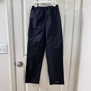 Columbia Youth Cypress Brook II Rain Pants Waterproof Black Size Large 14-16